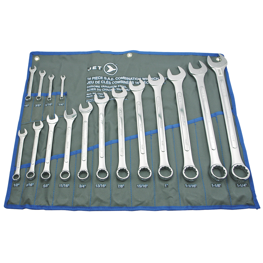 SAE COMBINATION WRENCH SET 1/4 TO 1 1/4"