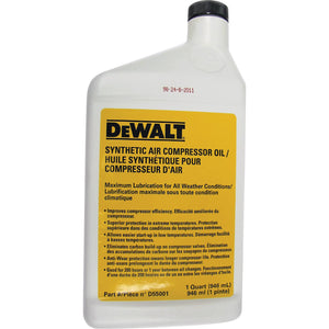 DEWALT COMPRESSOR OIL 1 LITER 